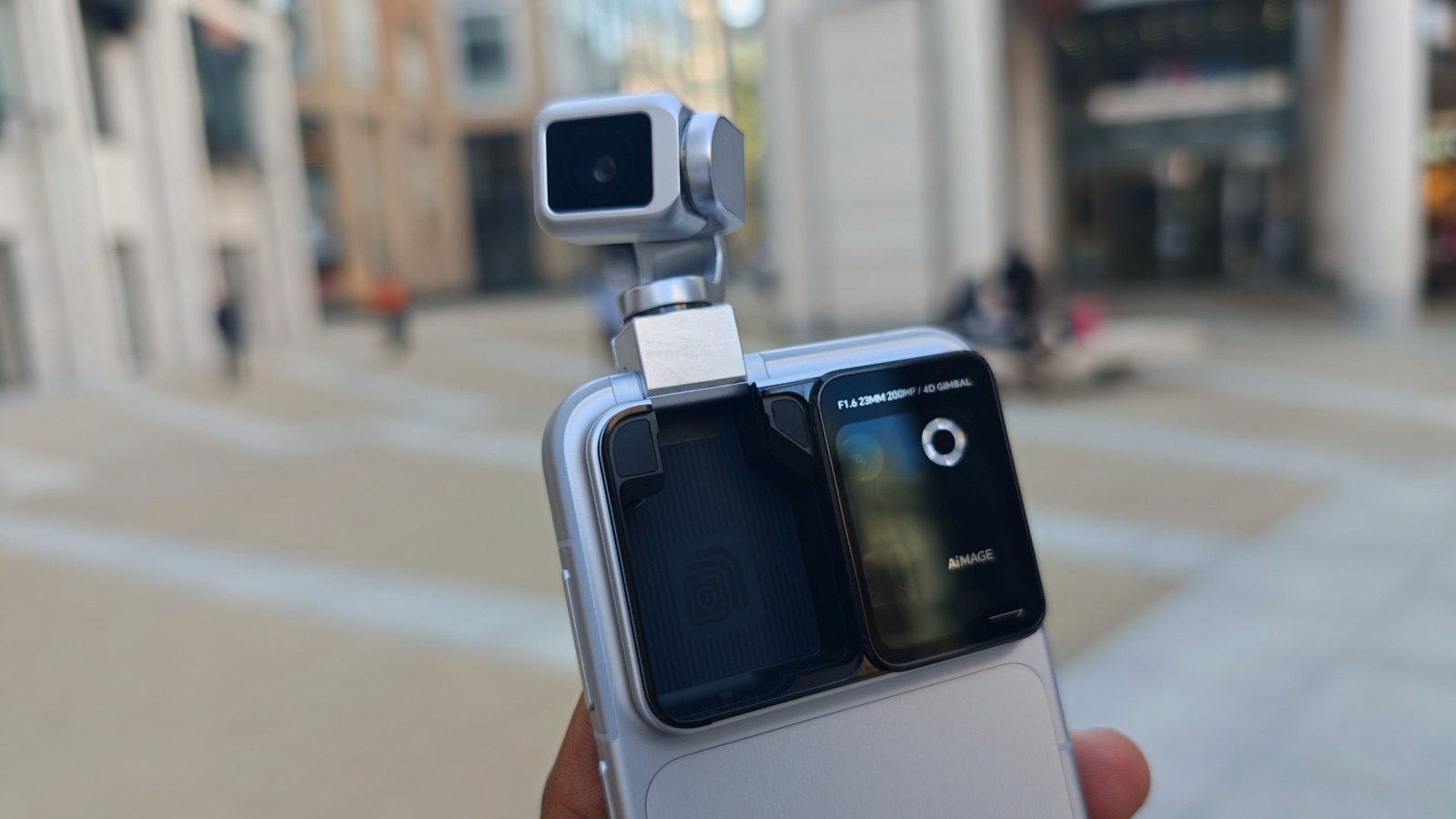 HONOR Robot Phone with its motorized gimbal camera raised above the rear camera island
